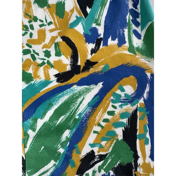 Kobi Halperin Skirt Womens Size Small Lined Colorful Print Blue Yellow - Picture 9 of 11